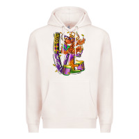Pale Pink Mardi Gras love Premium Hoodie - LillyAllenDesigns