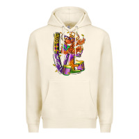 Tofu Mardi Gras love Premium Hoodie - LillyAllenDesigns