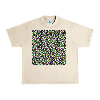Sandshell mardi gras leopard  seamless pattern Urban Heavy Tee - FaDigitalArtStudio