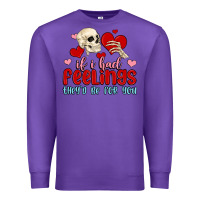 Purple if i had feelings they d be for you Premium Sweatshirt - MaliasSmallBusiness