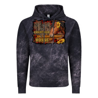 Cloud Black all i want for christmas is a horse brown horse Vintage Hoodie - RanaPortraitStore