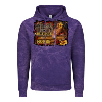 Cloud Purple all i want for christmas is a horse brown horse Vintage Hoodie - RanaPortraitStore