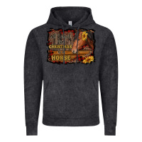 Vintage Black all i want for christmas is a horse brown horse Vintage Hoodie - RanaPortraitStore