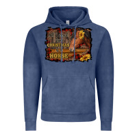 Vintage Denim all i want for christmas is a horse brown horse Vintage Hoodie - RanaPortraitStore