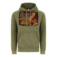Vintage Olive all i want for christmas is a horse brown horse Vintage Hoodie - RanaPortraitStore