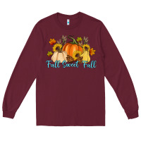 Burgundy Fall Sweet Fall Long Sleeve Tee - Artiststas