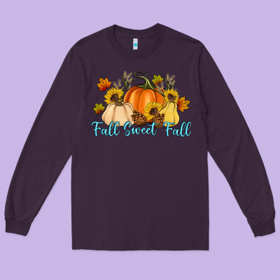 Fall Sweet Fall Long Sleeve Tee Designed By Artiststas