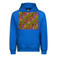 Cobalt Mardi Gras Urban Hoodie - NancyCooperArtShop