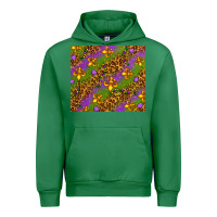 Emerald Mardi Gras Urban Hoodie - NancyCooperArtShop