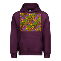 Mauve Wine Mardi Gras Urban Hoodie - NancyCooperArtShop