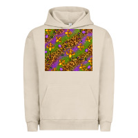 Pigment French Oak Mardi Gras Urban Hoodie - NancyCooperArtShop