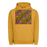 Pigment Peanut Butter Mardi Gras Urban Hoodie - NancyCooperArtShop