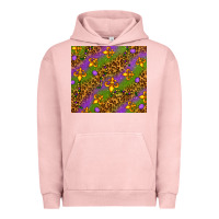 Pigment Salmon Mardi Gras Urban Hoodie - NancyCooperArtShop