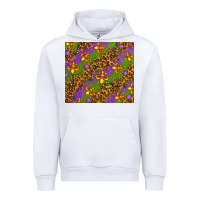 White Mardi Gras Urban Hoodie - NancyCooperArtShop