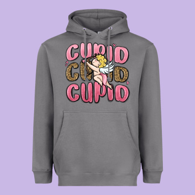 Cupid Cupid Cupid Valentine's Day Heavyweight Hoodie Designed By Maliassmallbusiness