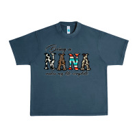 Midnight Navy being nana makes my life complate Urban Heavy Tee - CowhideDigitalArt