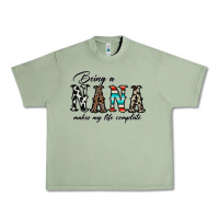 Oil Green being nana makes my life complate Urban Heavy Tee - CowhideDigitalArt