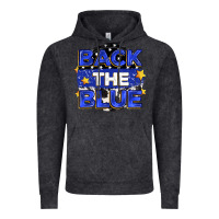 Vintage Black back the blue Vintage Hoodie - Zillion Design Studio