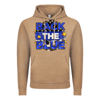 Vintage Coffee back the blue Vintage Hoodie - Zillion Design Studio