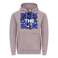 Vintage Zinc back the blue Vintage Hoodie - Zillion Design Studio