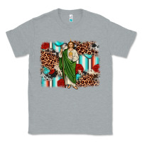 Heather Grey san judas leopard cowhide background Classic Tee - JahusDesignShop