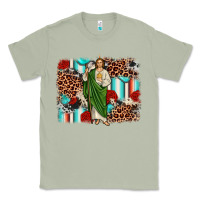 Matcha san judas leopard cowhide background Classic Tee - JahusDesignShop