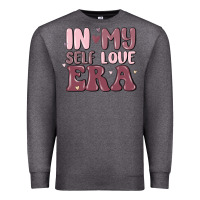 Charcoal Heather in my self love era Premium Sweatshirt - MaliasSmallBusiness