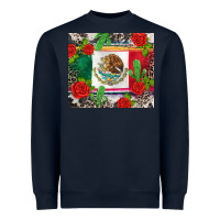 Navy mexican flag Heavyweight Sweatshirt - CTS Tumbler Store