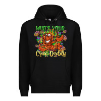 Black Who's your craw daddy Mardi Gras Premium Hoodie - LillyAllenDesigns
