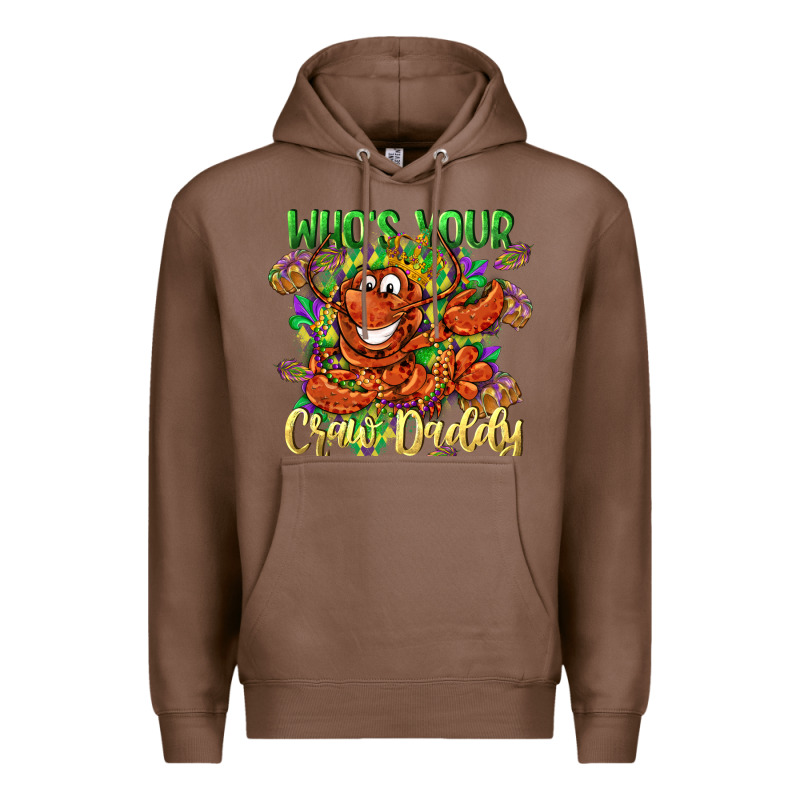 Who's Your Craw Daddy Mardi Gras Premium Hoodie by LillyAllenDesigns | Teevron