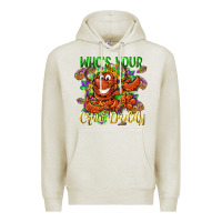Oatmeal Heather Who's your craw daddy Mardi Gras Premium Hoodie - LillyAllenDesigns
