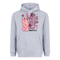 Heather Grey valentine jesus fills my cup Heavyweight Hoodie - MaliasSmallBusiness