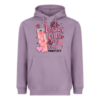 Lavender valentine jesus fills my cup Heavyweight Hoodie - MaliasSmallBusiness