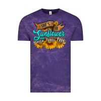 Cloud Purple she's a sunflower beautiful fierce free Vintage Tee - HRA Design Shop
