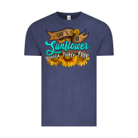 Vintage Denim she's a sunflower beautiful fierce free Vintage Tee - HRA Design Shop