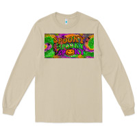 Mushroom spooky license plate Long Sleeve Tee - BundleAndBundleShop