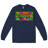 Navy spooky license plate Long Sleeve Tee - BundleAndBundleShop