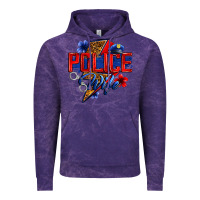 Cloud Purple police wife with lightning bolt Vintage Hoodie - Zillion Design Studio