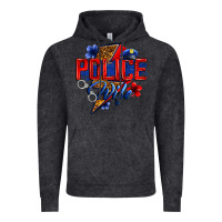 Vintage Black police wife with lightning bolt Vintage Hoodie - Zillion Design Studio