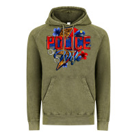 Vintage Olive police wife with lightning bolt Vintage Hoodie - Zillion Design Studio