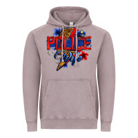 Vintage Zinc police wife with lightning bolt Vintage Hoodie - Zillion Design Studio