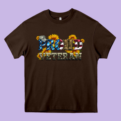 Proud Veteran Boots And Hats Heavy Core Tee Designed By Artiststas