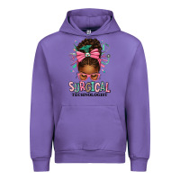 Tulip Surgical Technologist Afro Messy Bun Urban Hoodie - texasbilliewilder