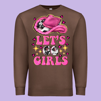 Lets Go Girls Premium Sweatshirt Designed By Nancycooperartshop