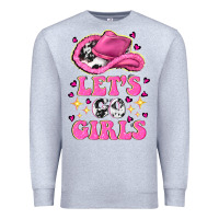 Heather Grey lets go girls Premium Sweatshirt - NancyCooperArtShop