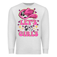 Oatmeal Heather lets go girls Premium Sweatshirt - NancyCooperArtShop