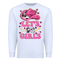 White lets go girls Premium Sweatshirt - NancyCooperArtShop