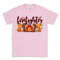 Bubblegum Pink firefighter  mom Classic Tee - AdoDesignShop