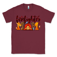 Burgundy firefighter  mom Classic Tee - AdoDesignShop