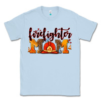 Dusty Blue firefighter  mom Classic Tee - AdoDesignShop